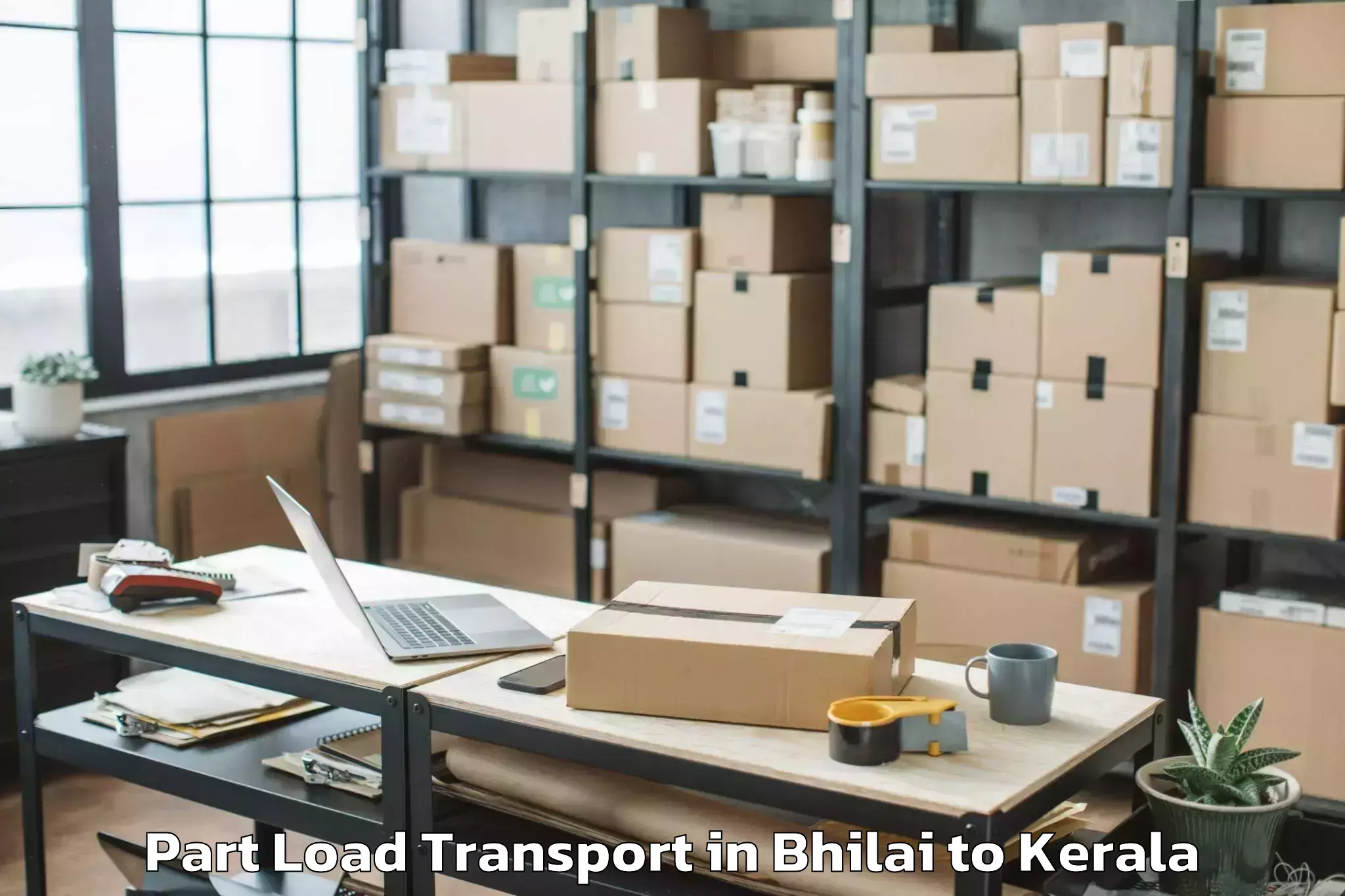 Discover Bhilai to Mall Of Travancore Part Load Transport